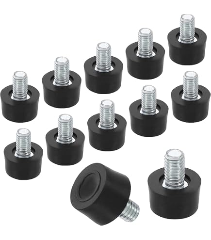 Amazon.co.jp: uxcell M6ネジ式家具用レベル調整足 12個セット 22x17mm